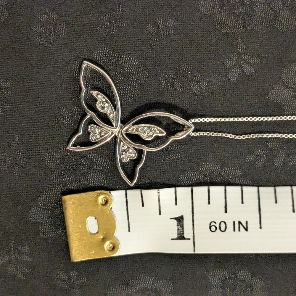 Delicate 925 Solid Sterling Silver And Topaz Butt… - image 8